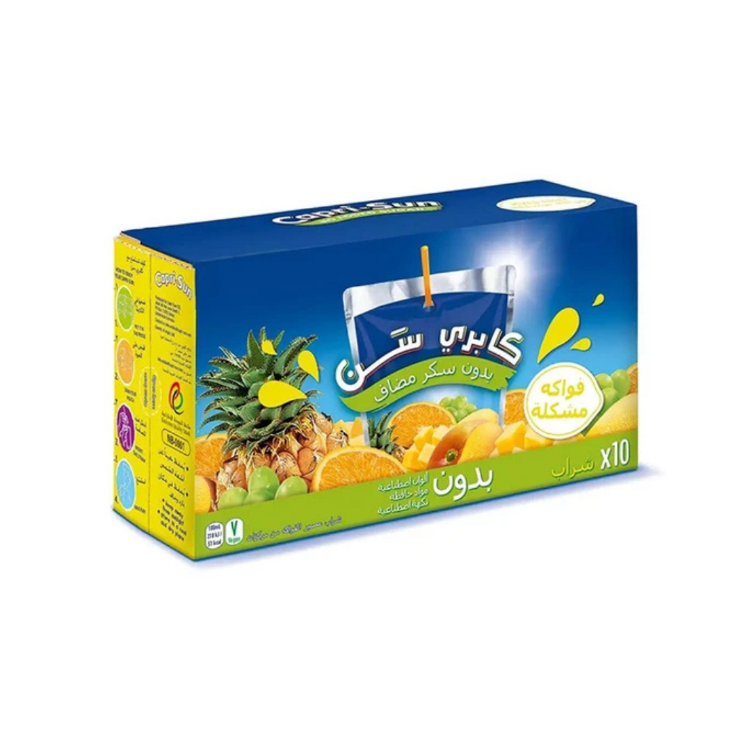 Capri-Sun No Added Sugar Mixed Fruit Mix Drink - 200ml (Pack of 10pcs)