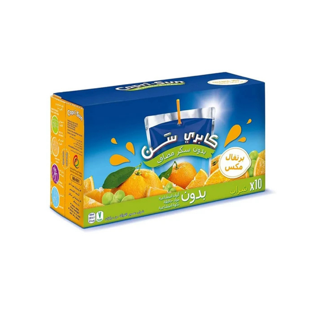 Capri-Sun No Added Sugar Orange Drink - 200ml (Pack of 10pcs)