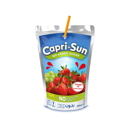 Capri-Sun No Added Sugar Strawberry Mix Drink - 200ml (Pack of 10pcs)