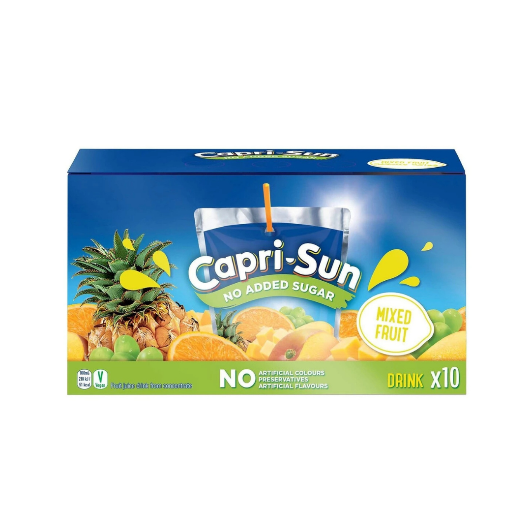 Capri-Sun No Added Sugar Mixed Fruit Mix Drink - 200ml (Pack of 10pcs)