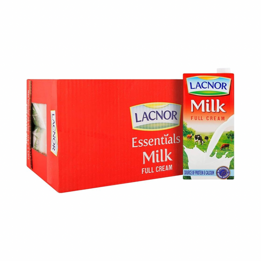 Lacnor Milk - 1 Litre (Cartoon of 12 Pcs)