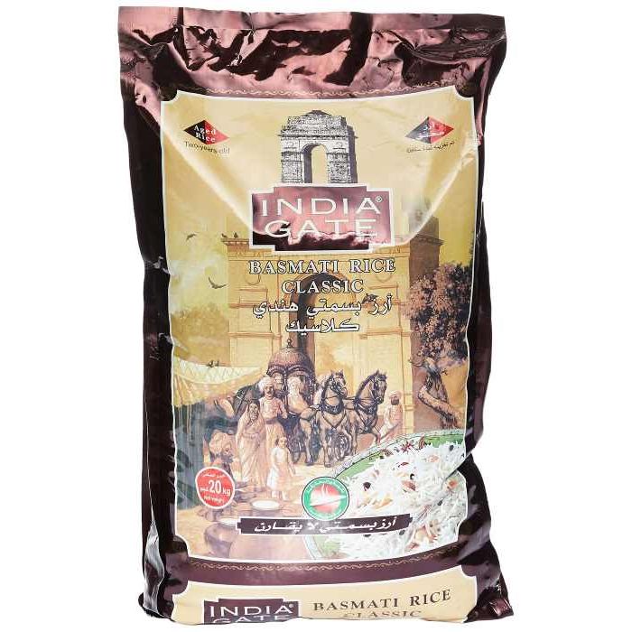 India Gate Basmati Rice Classic - 20Kg