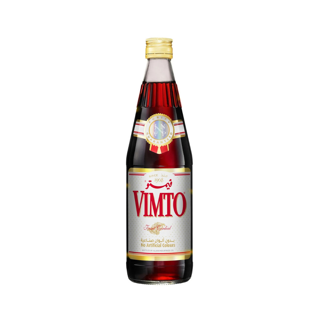 Vimto Fruit Cordial Syrup In Glass Bottle - 650 ml (Carton of 12 bottles)